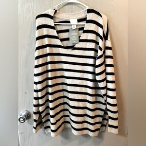 H&M Striped Oversize Sweater